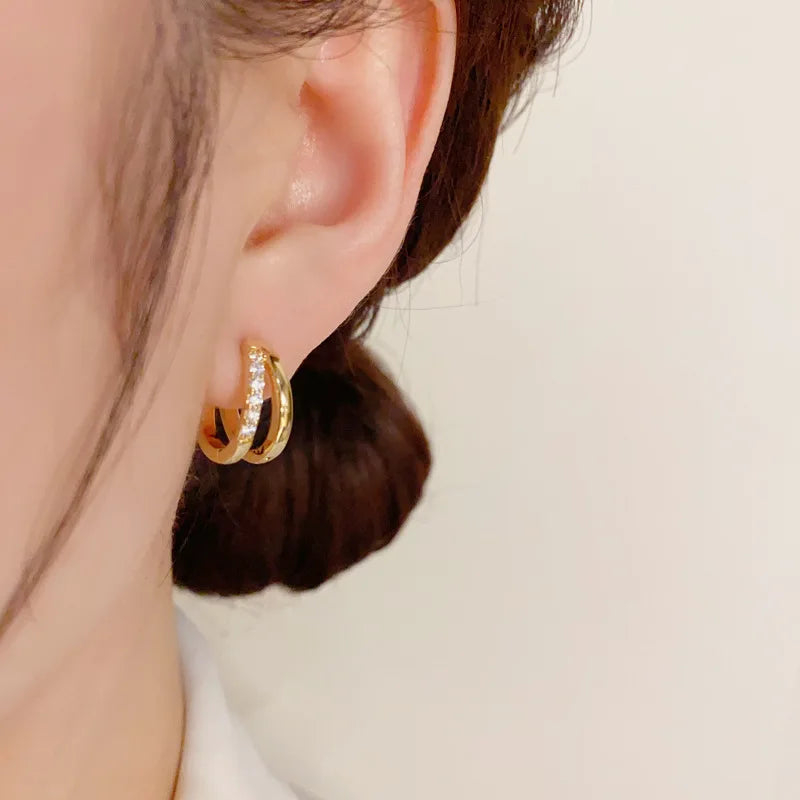 Créoles à nœud - Boucles d'oreilles en acier inoxydable