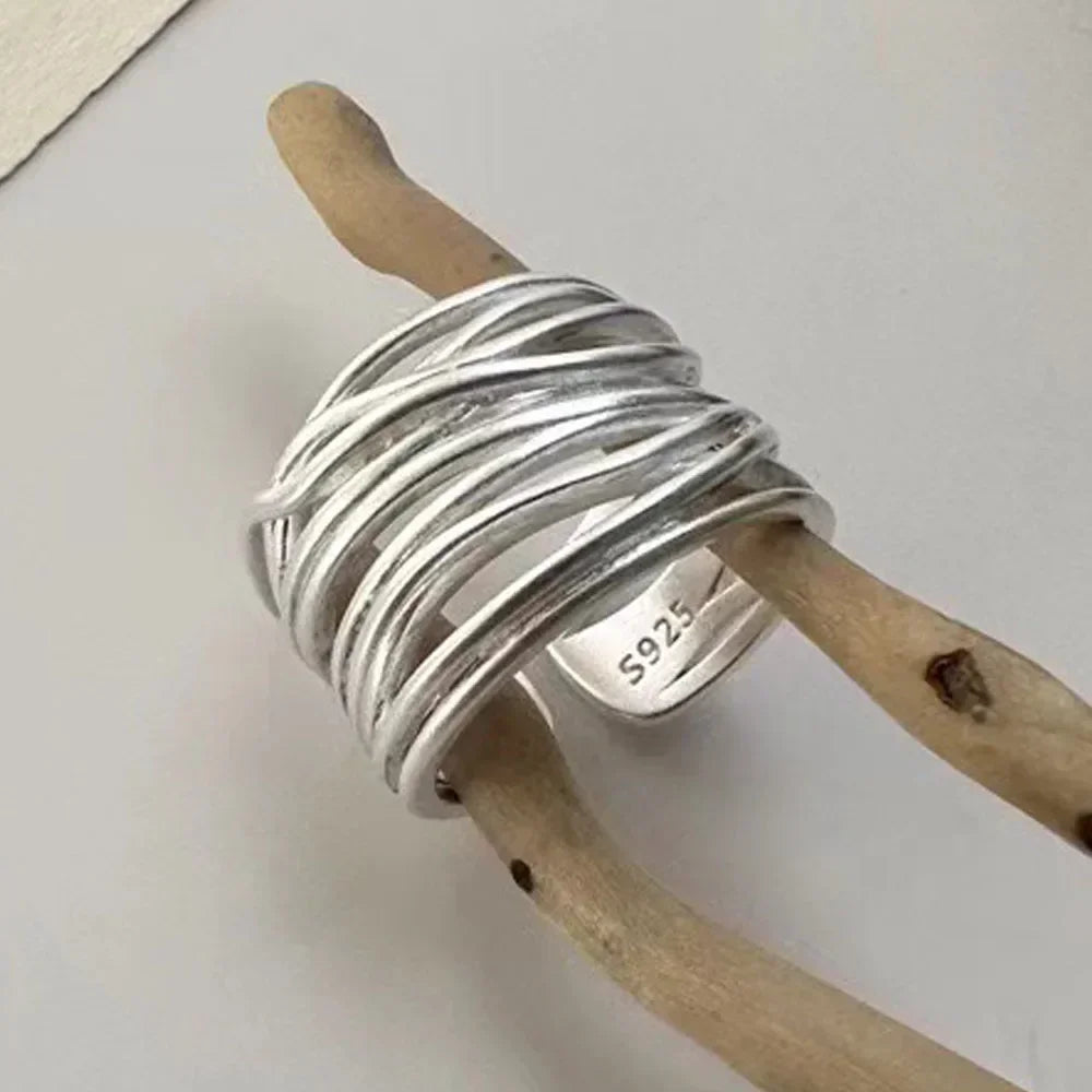 Bague Ouverte en Argent 925 - Élégance intemporelle