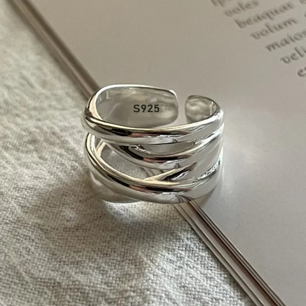 Bague Ouverte en Argent 925 - Élégance intemporelle