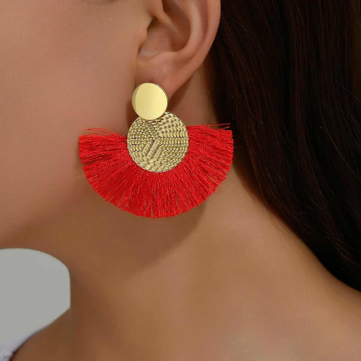 Boucles d'Oreilles Bohème à franges - Élégantes et Tendance