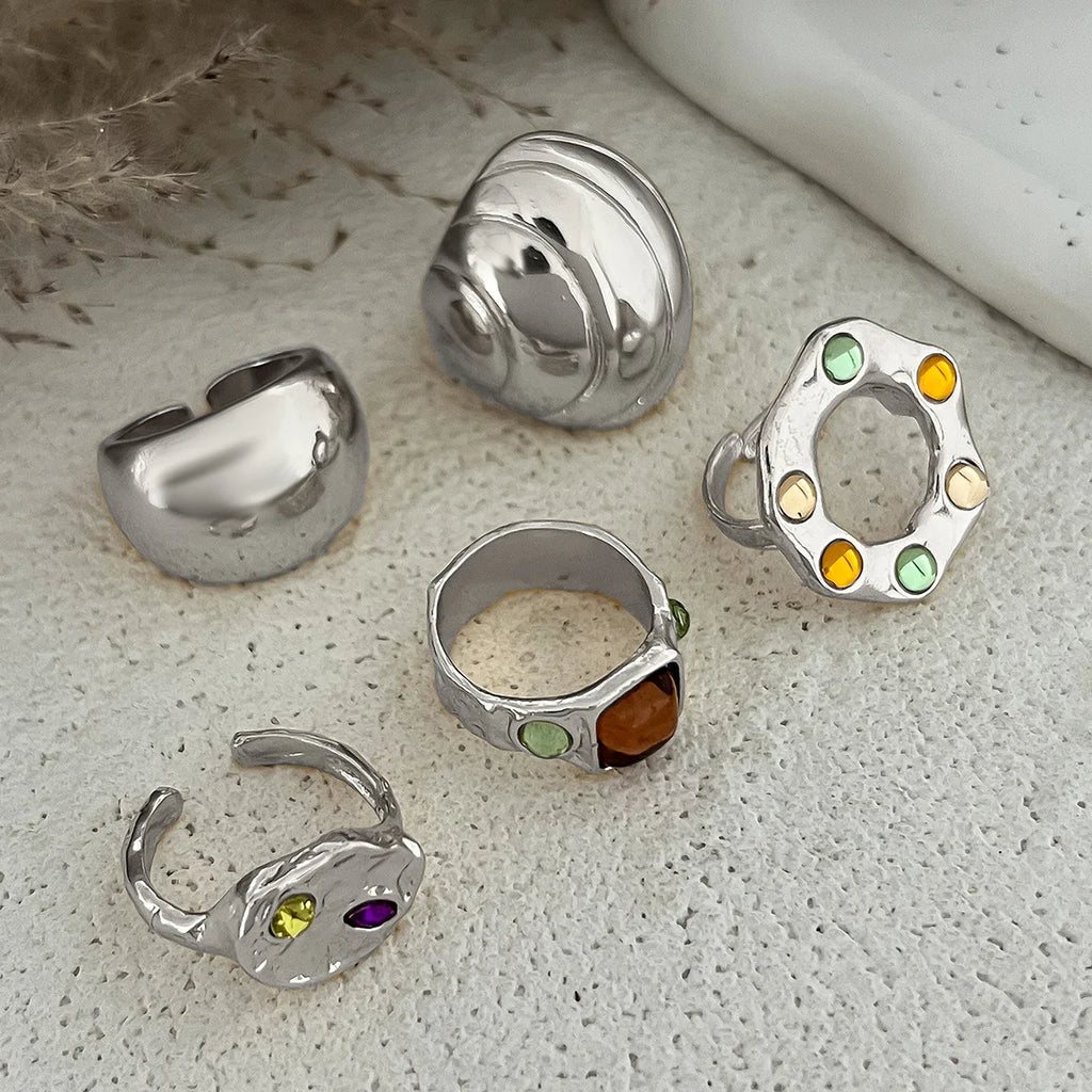 Bague Vintage en Métal - Design irrégulier Élégant