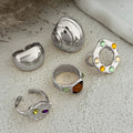 Bague Vintage en Métal - Design irrégulier Élégant