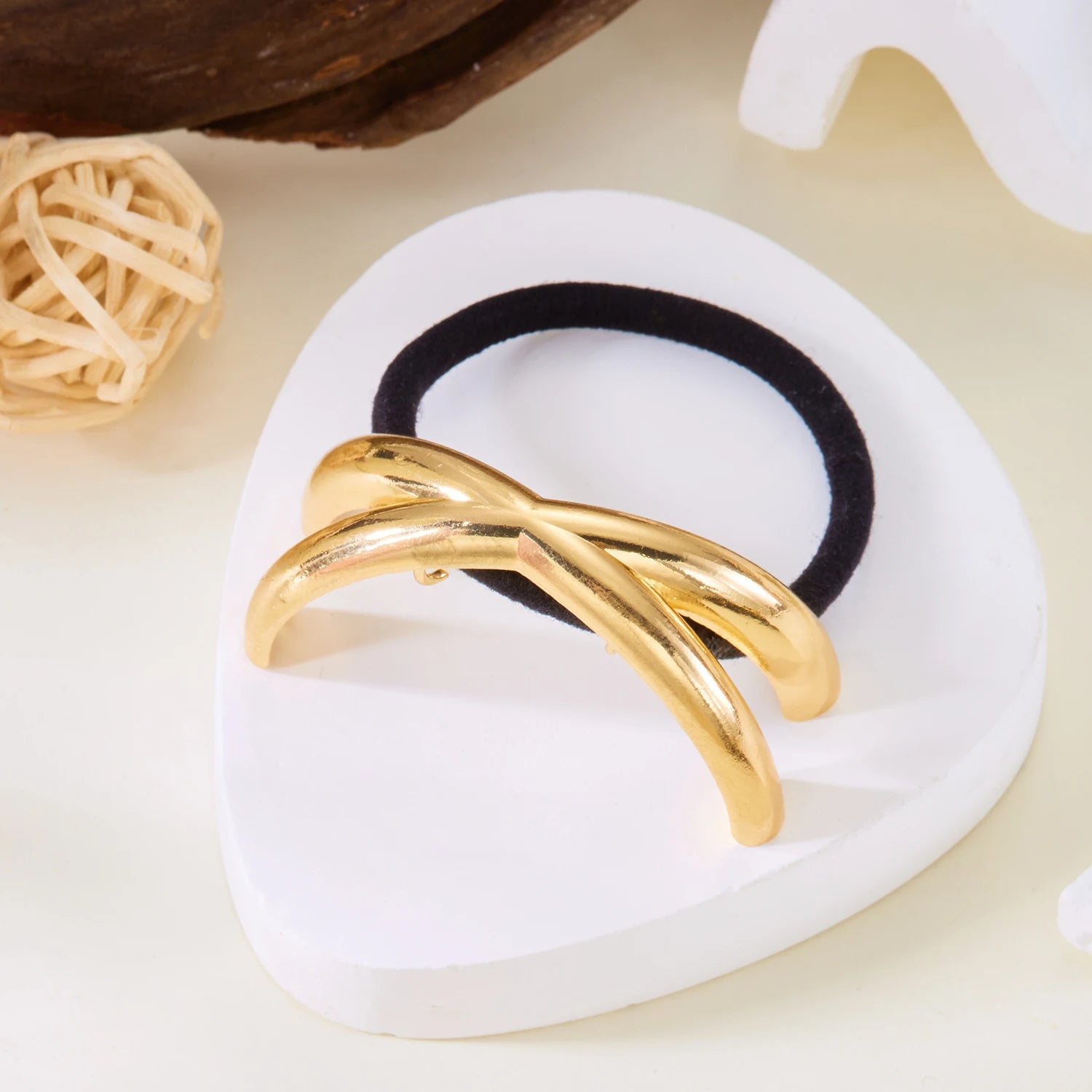 Corde à cheveux Dorée - Accessoire Élégant pour Coiffure