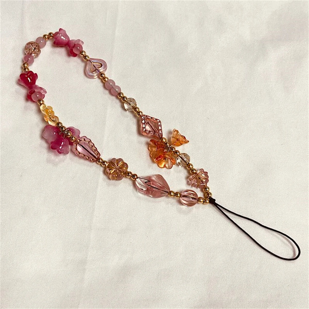 Bracelet de Téléphone Perlé Vintage - Accessoire Chic et Tendance