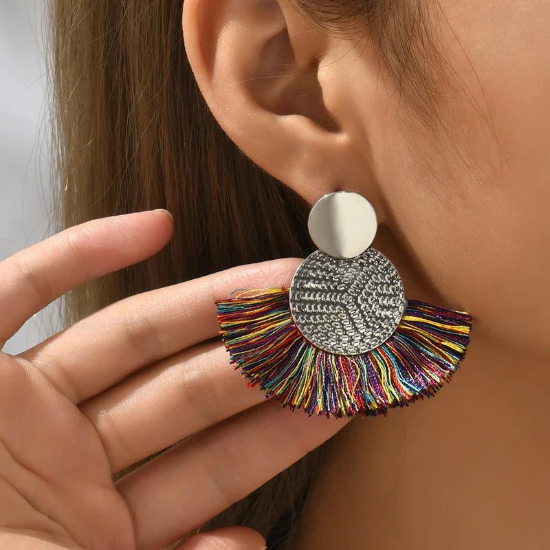 Boucles d'Oreilles Bohème à franges - Élégantes et Tendance