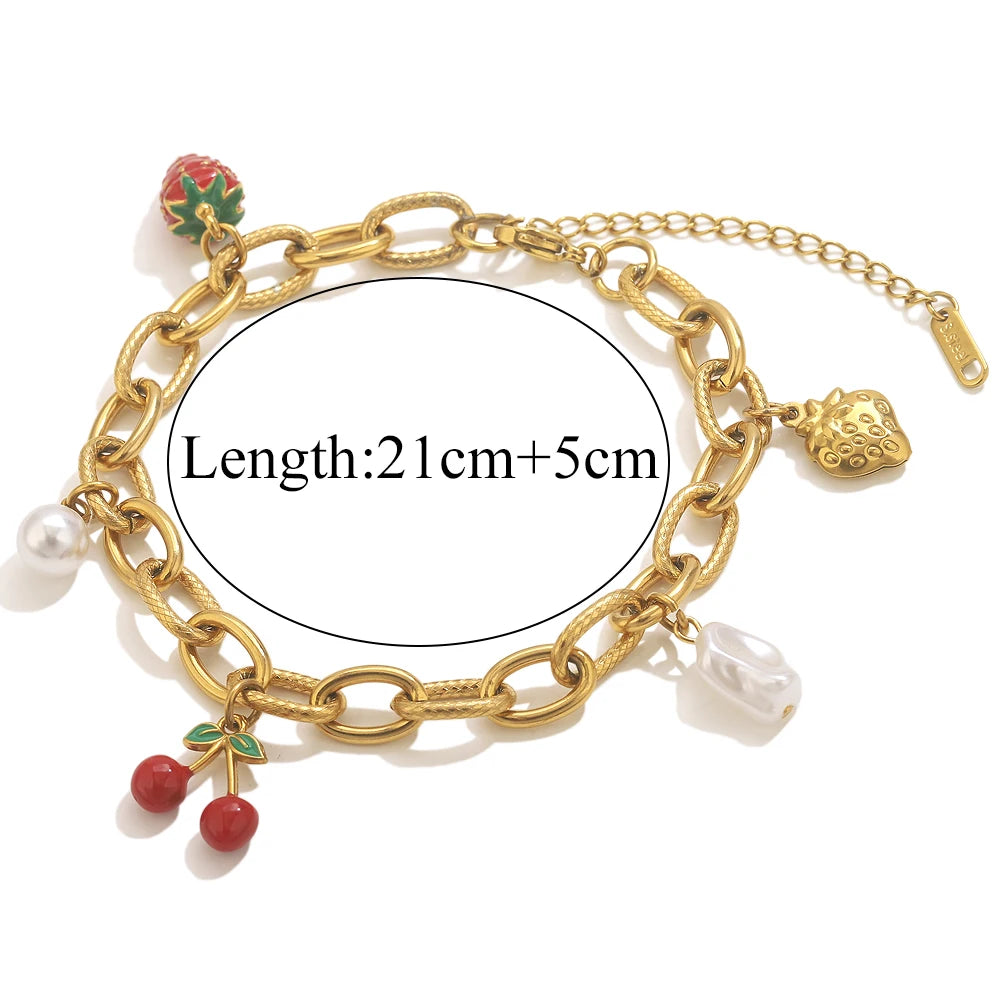 Bracelet Femme Doré Étoile de mer & Coquillage - Esprit Bohème Chic