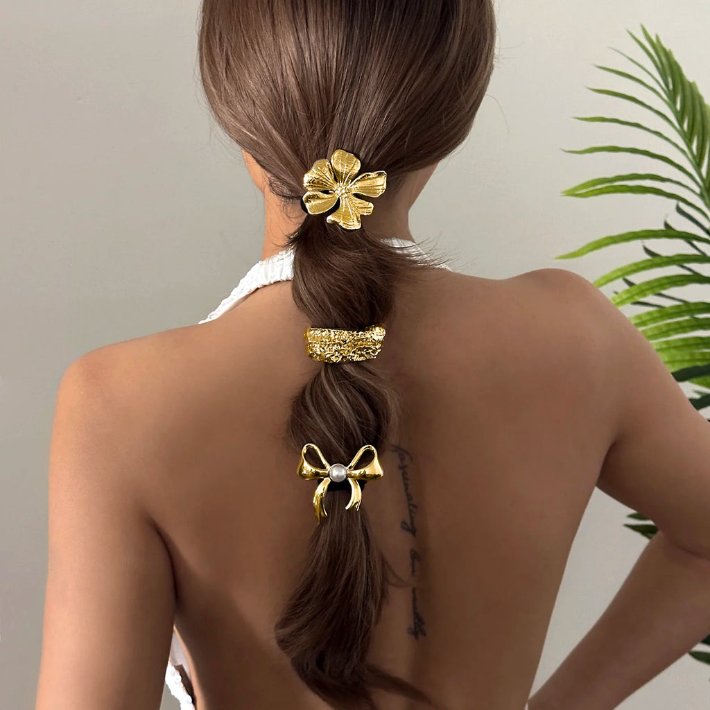 Corde à cheveux Dorée - Accessoire Élégant pour Coiffure