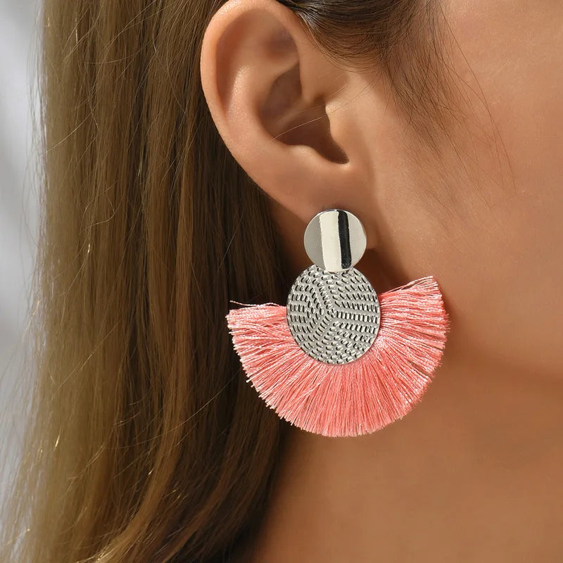 Boucles d'Oreilles Bohème à franges - Élégantes et Tendance