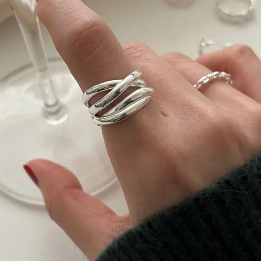 Bague Ouverte en Argent 925 - Élégance intemporelle