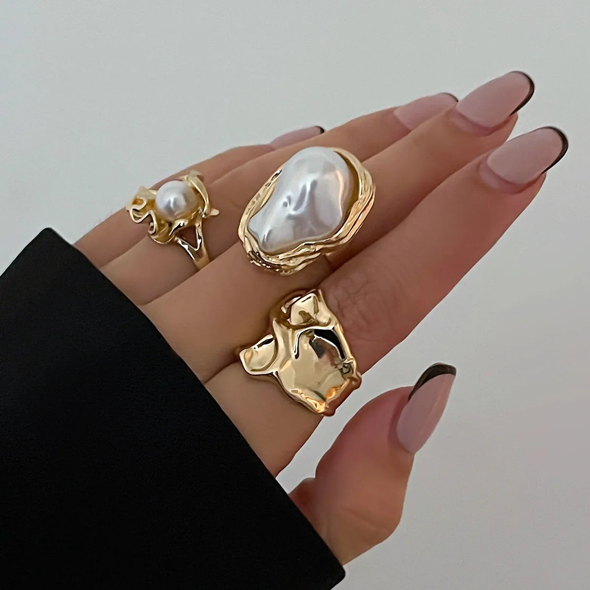Bague Vintage en Métal - Design irrégulier Élégant
