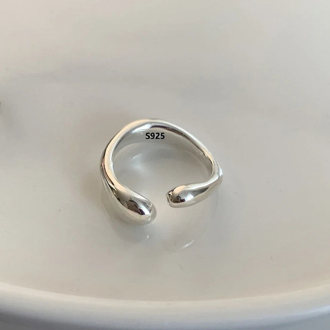 Bague Ouverte en Argent 925 - Élégance intemporelle