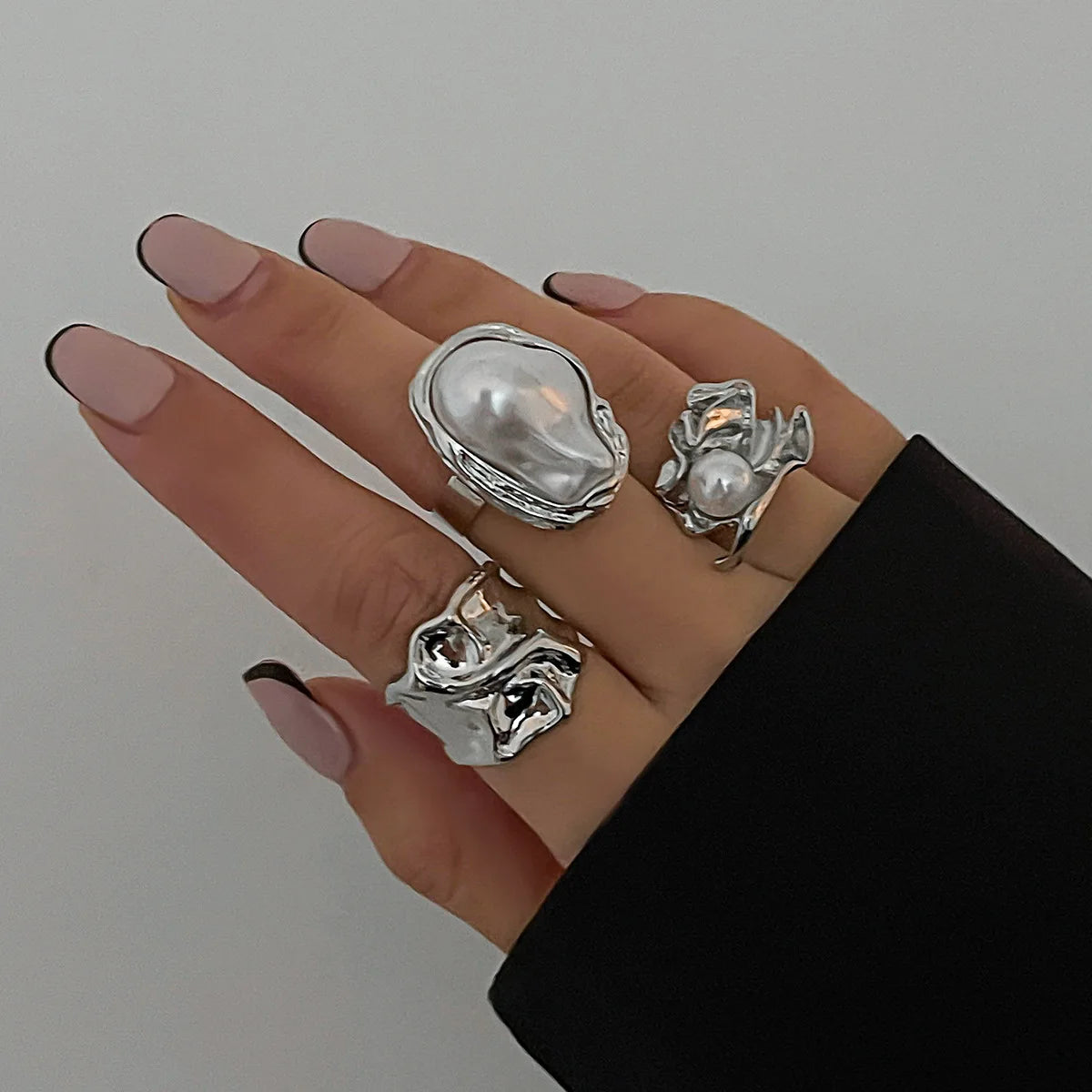 Bague Vintage en Métal - Design irrégulier Élégant