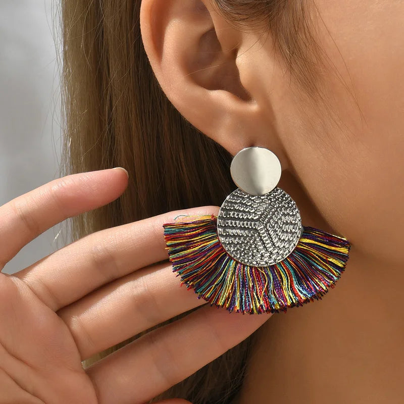 Boucles d'Oreilles Bohème à franges - Élégantes et Tendance