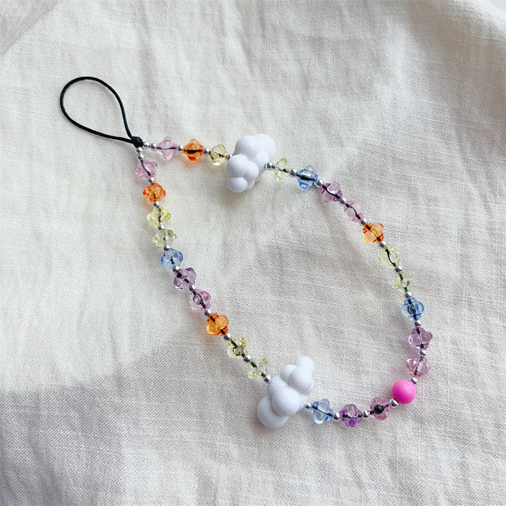 Cordon de Téléphone en Perles Colorées - Pratique & Stylé