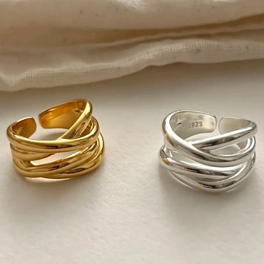 Bague Ouverte en Argent 925 - Élégance intemporelle