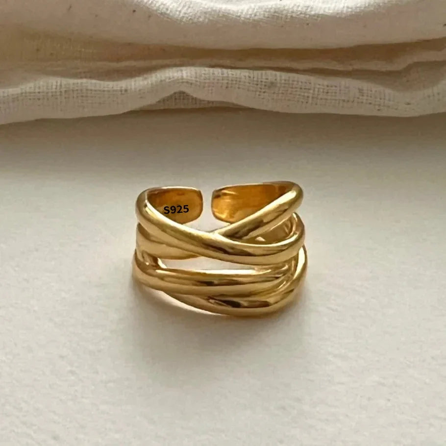 Bague Ouverte en Argent 925 - Élégance intemporelle